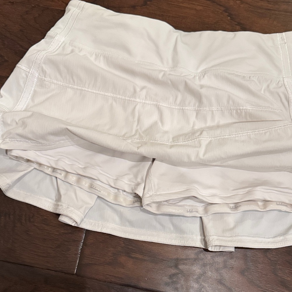 Lululemon White Pace Rival Skirt - Picture 3 of 7
